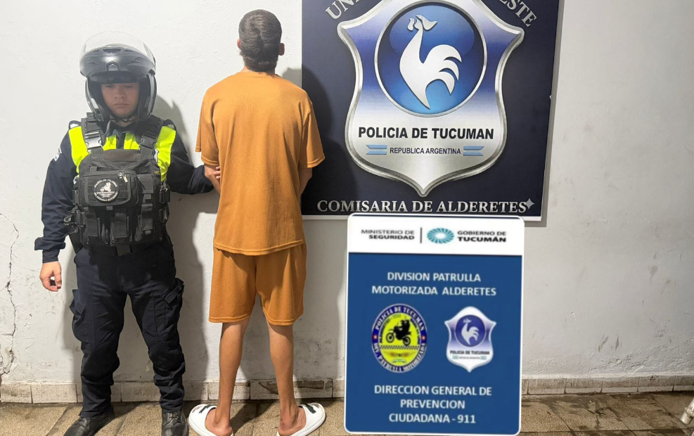 Peligroso sujeto fuera de sí atacó a pedradas la casa de su hermana en Alderetes y la amenazó con un cuhillo